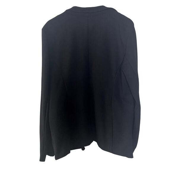 Betabrand Classic Black Ponte Knit Single Button Blazer Size XXL - Picture 2 of 8